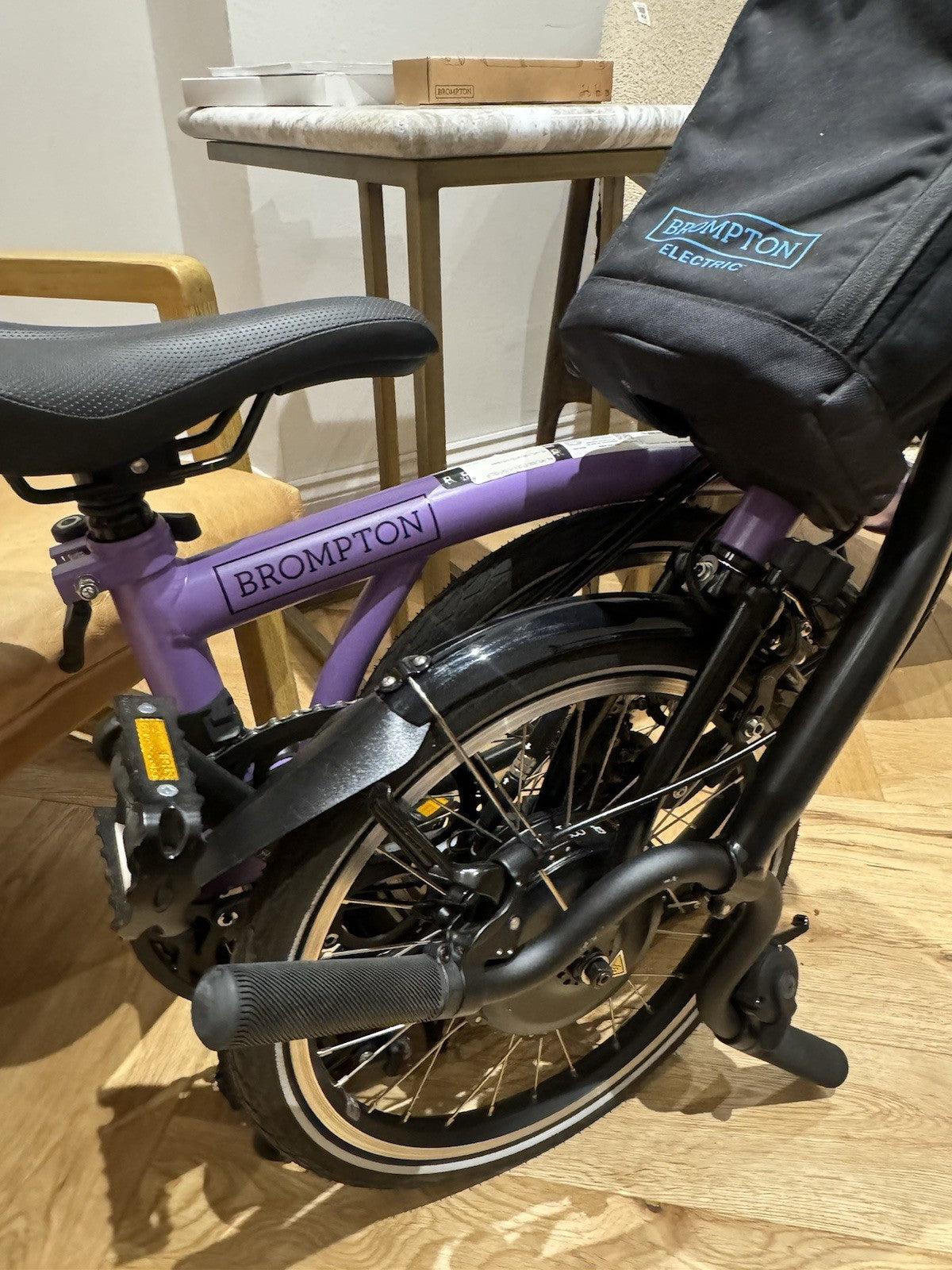 Brompton M4L 2023 Folding Bike Purple
