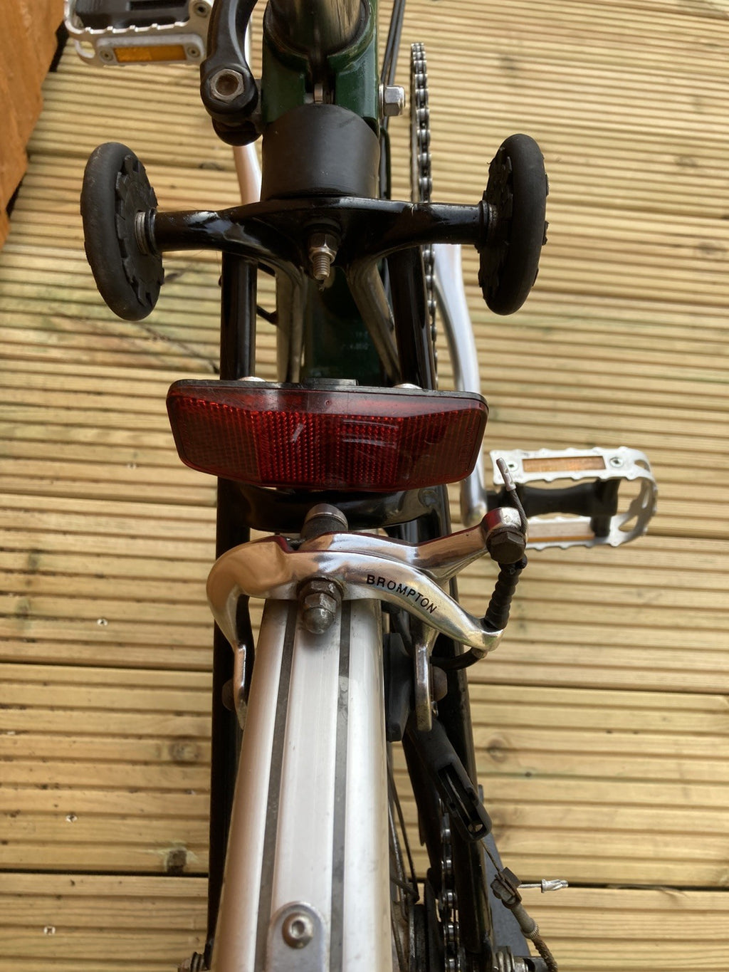 Brompton Racing Green Folding Bike 3 Speed + Brooks Saddle + Brooks Grips
