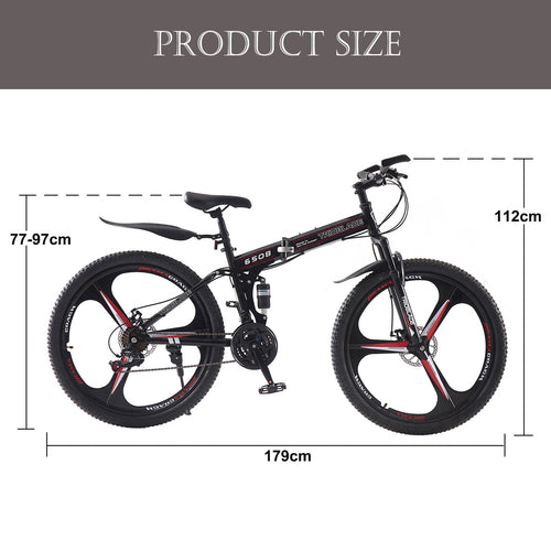 27.5 Inch Wheel Bike 21 Speed Mountain Bike Folding Bicycle Full Suspension Bike