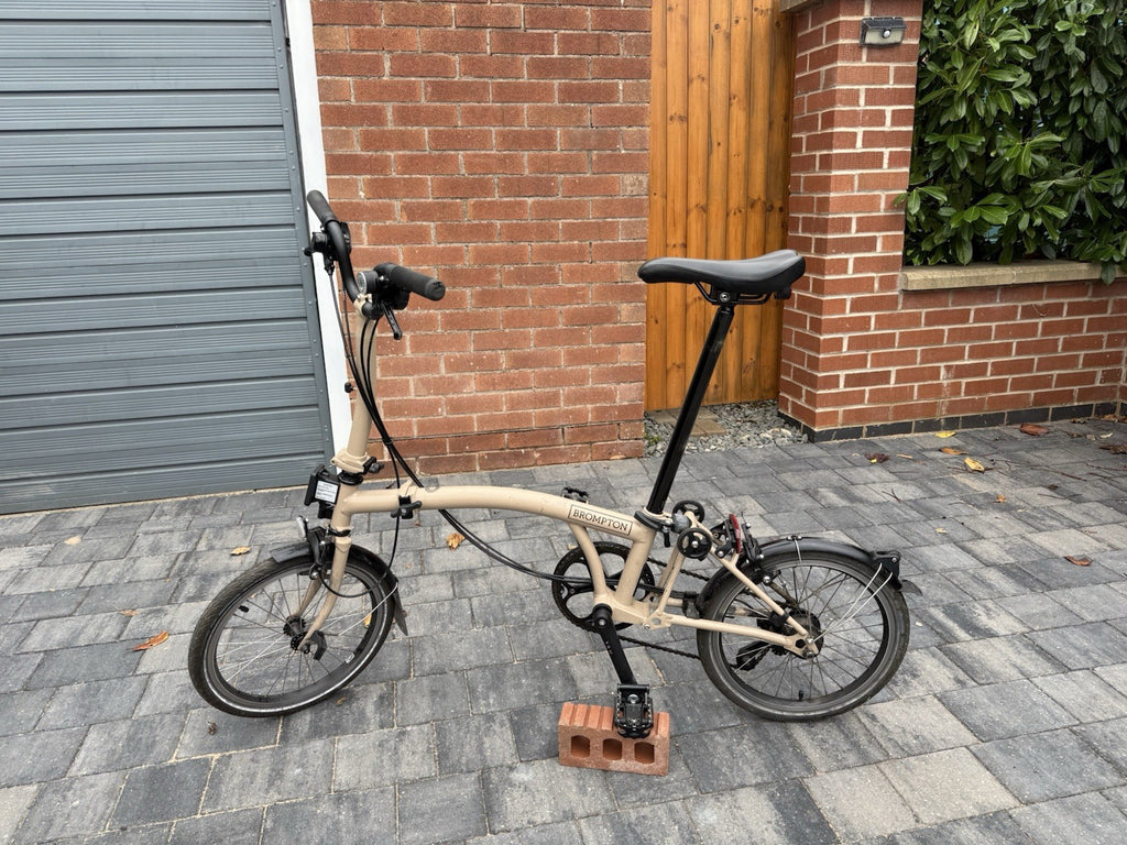 Brompton Folding Bike 16in Beige Grip Shifter BMX Bars Caliper Side Pull