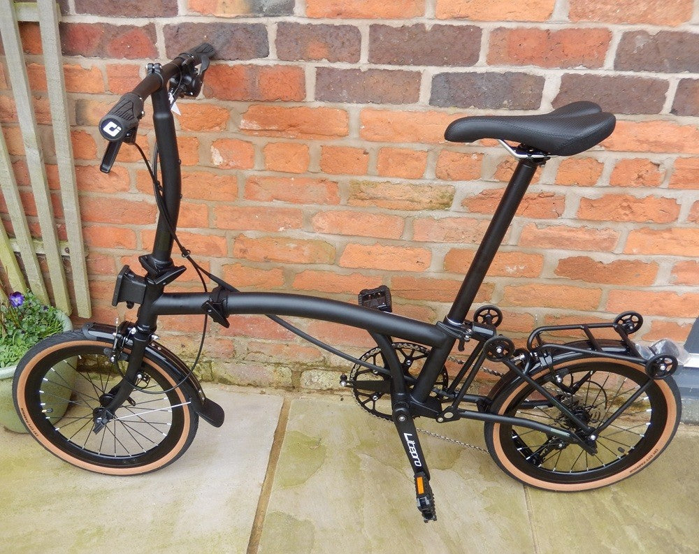 Cranston R9 Folding Adults Bike in Black 9 Speed 16" Wheel Brand New Boxed