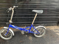 Phillips Fold Away Bike Cycle Blue With Built In Stand