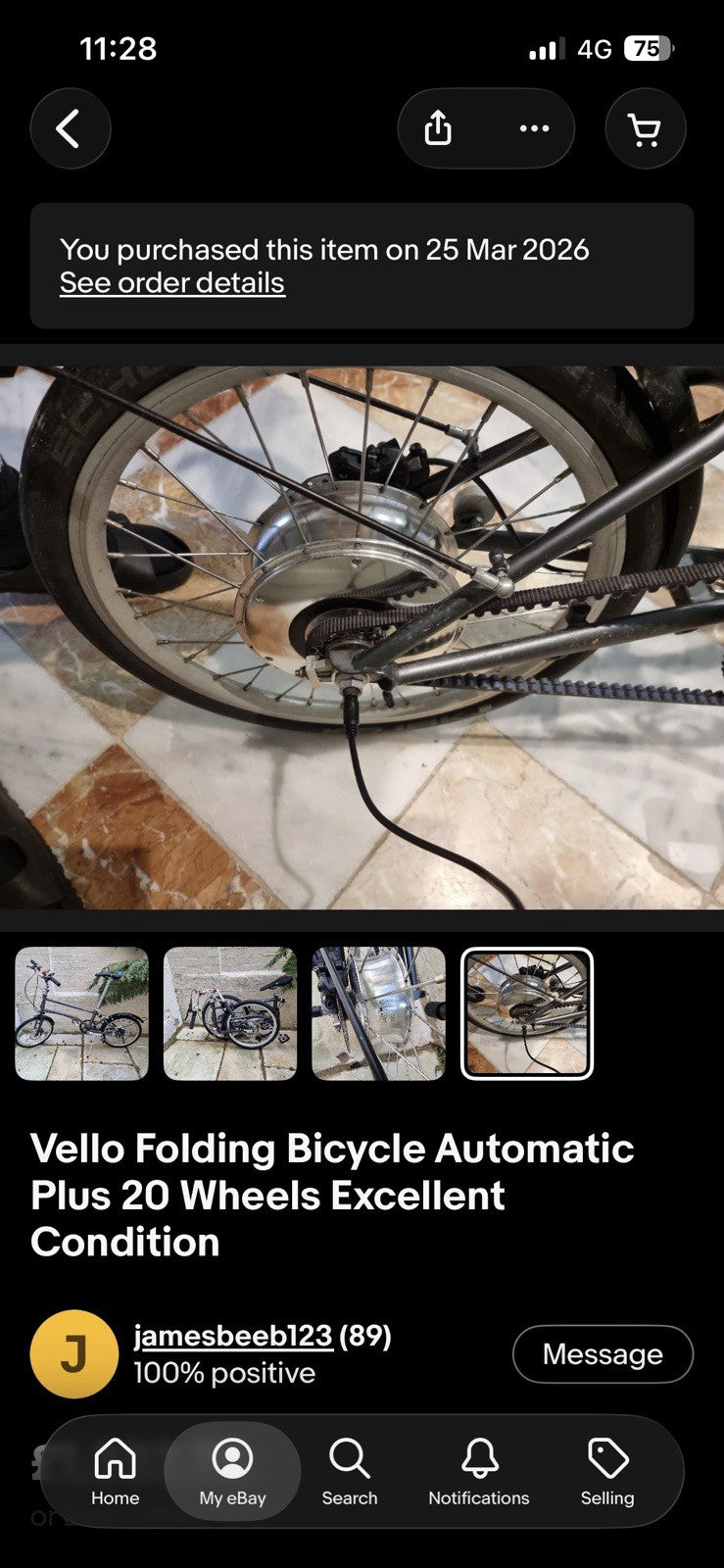 Vello Folding Bicycle Automatic Plus 20 Wheels Good  Condition