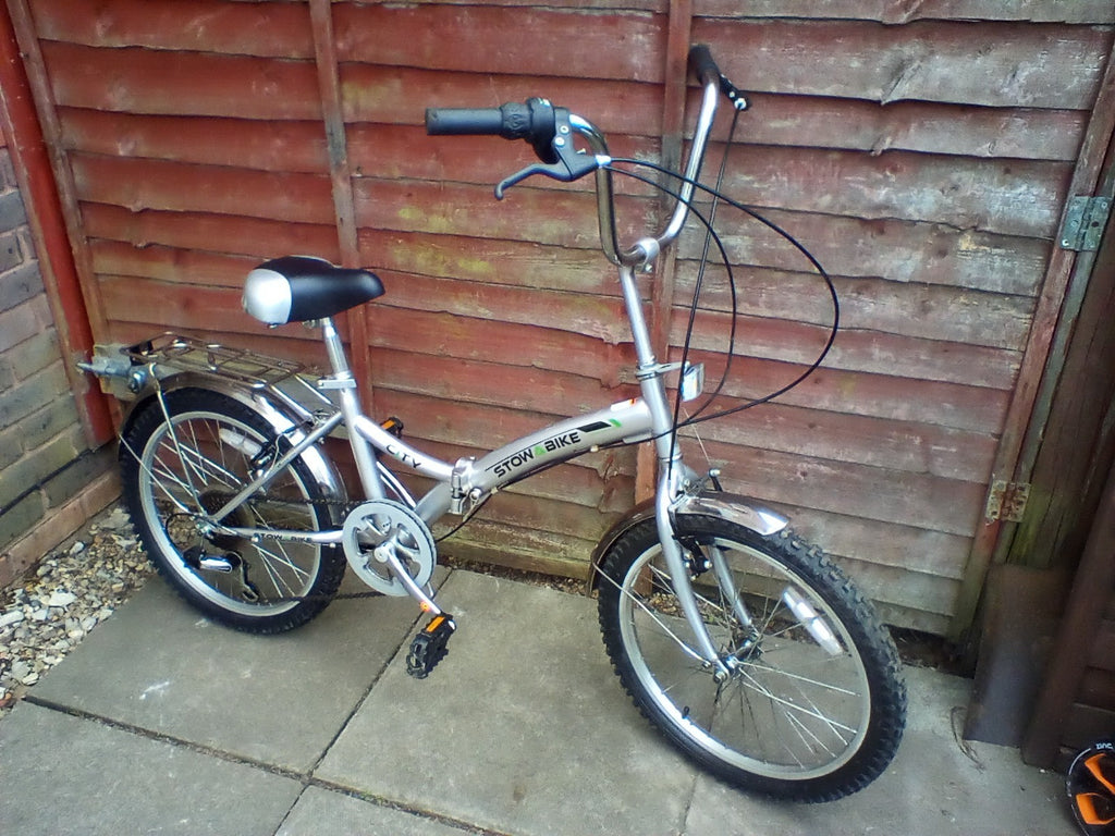 bicycle stow bike city 20 in wheels 6 gears folding bike