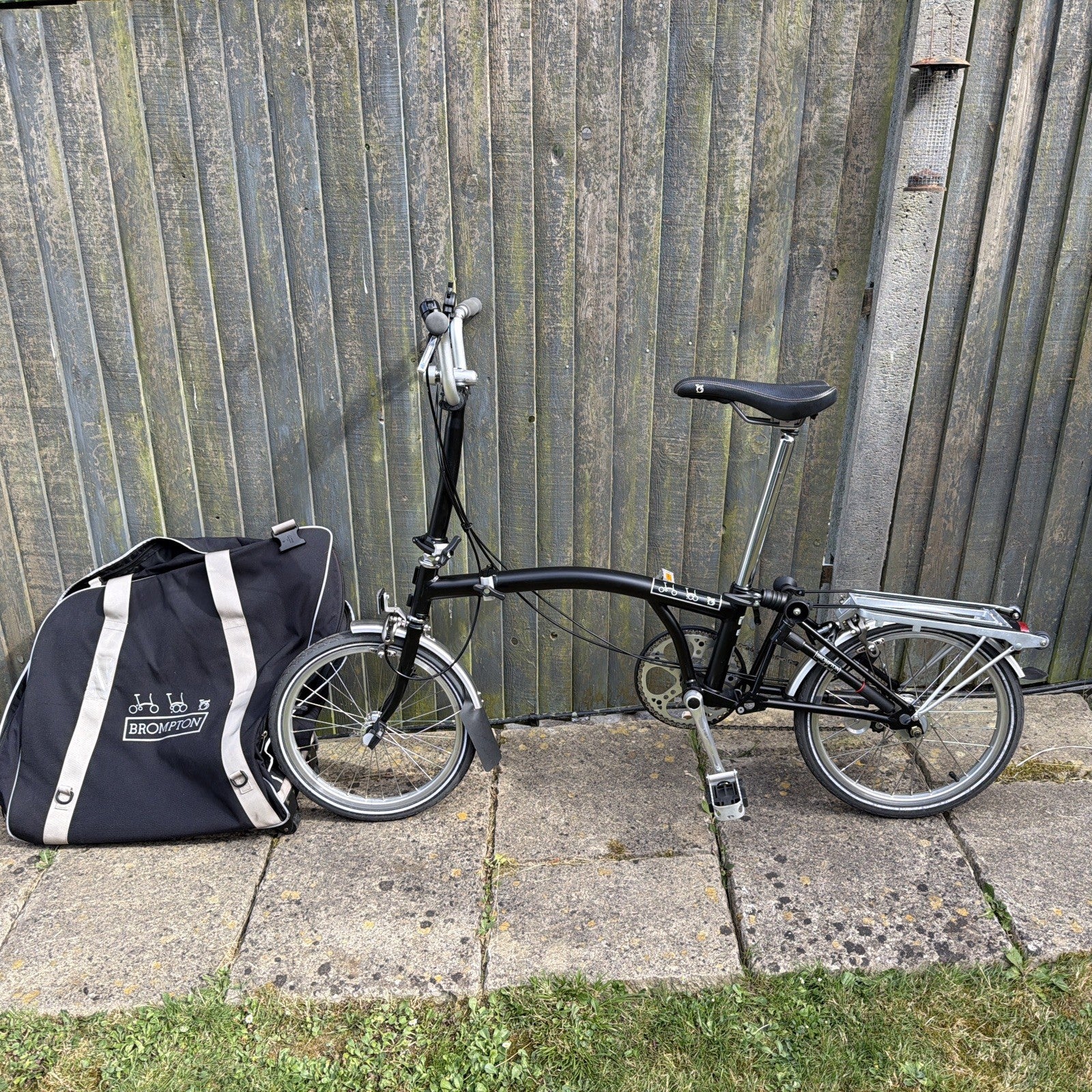 Brompton C-Line M3R Folding Bike with Brompton B Bag Travel Carry Roller Luggage