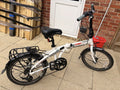Cross CRF500 20in Folding Bike 6-Speed White/Black Rear Rack Mudguards Stand