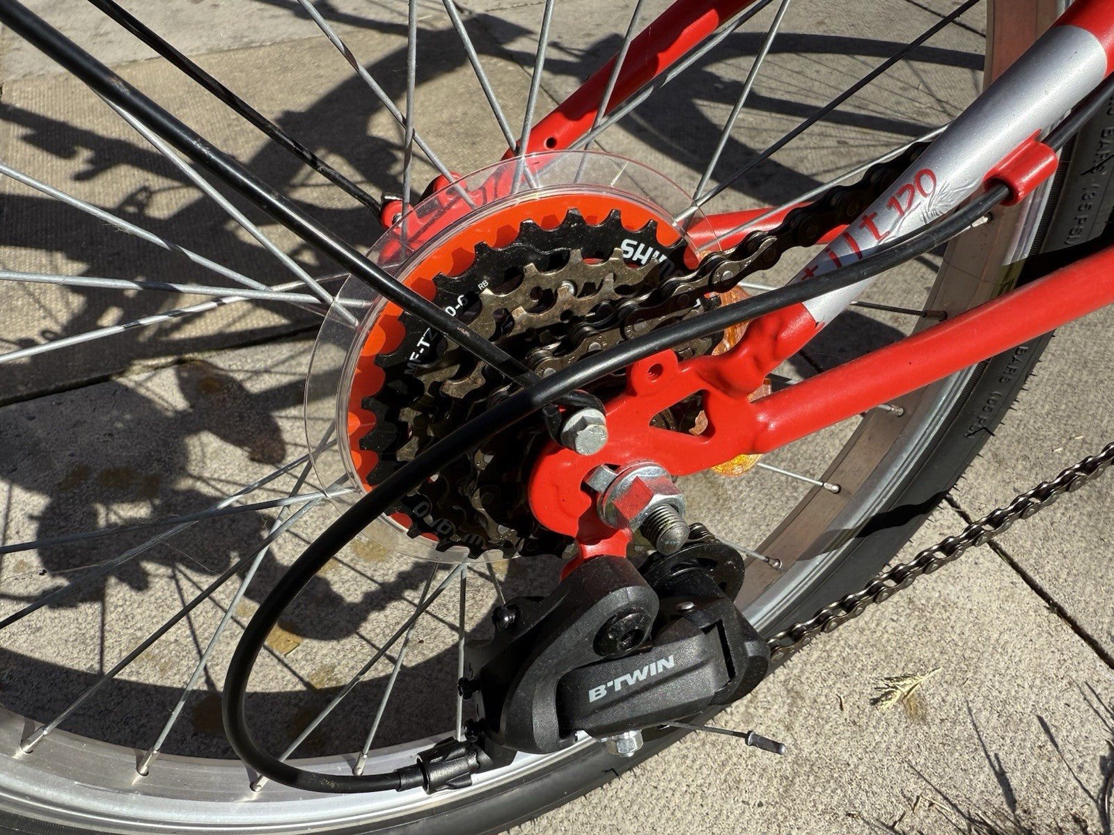 Decathlon BTWIN Tilt 120 Red Folding Bike