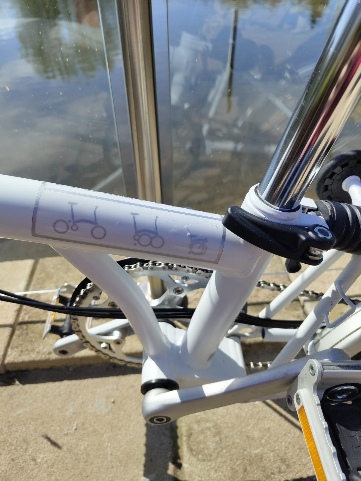 Brompton M6L Folding Bike 2015 Ivory –Excellent Condition, Serviced, C line, 6 S