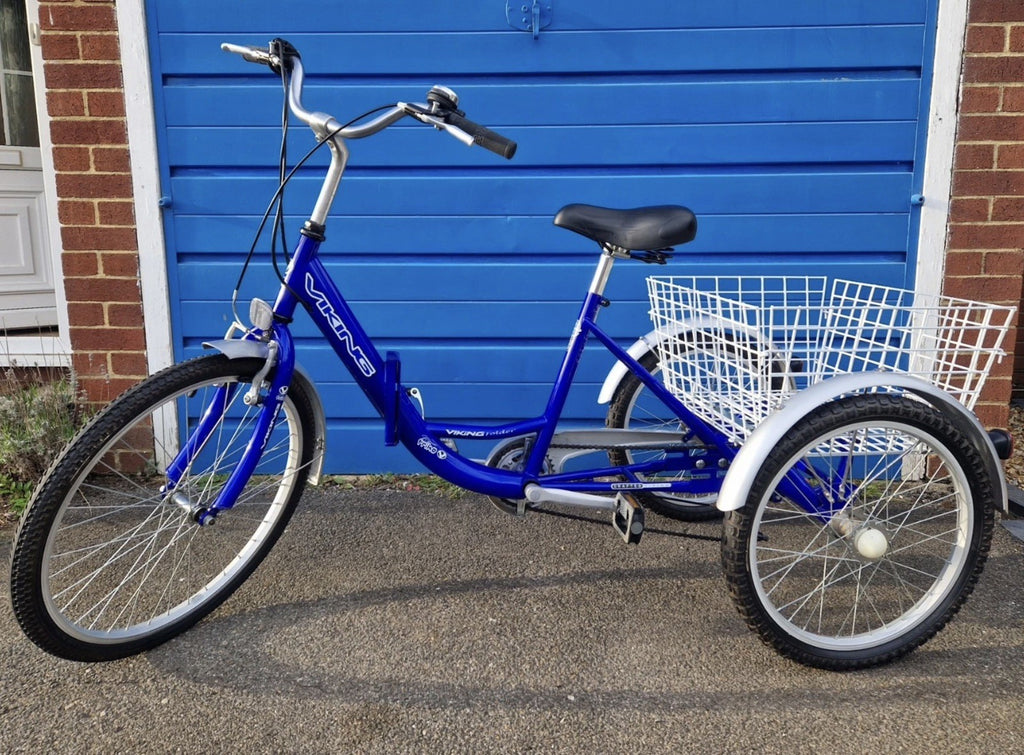 Viking Adult Trike Tricycle Bike Folding 6 Speed Shimano 20" Wheels Basket