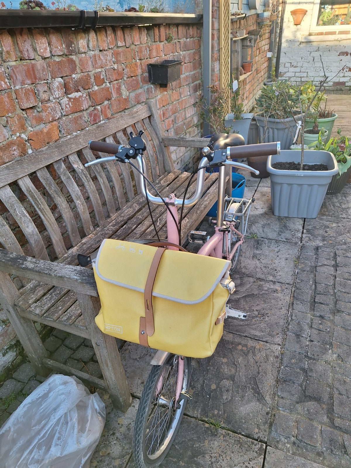 Brompton Folding Bike 3-Speed - Baby Pink
