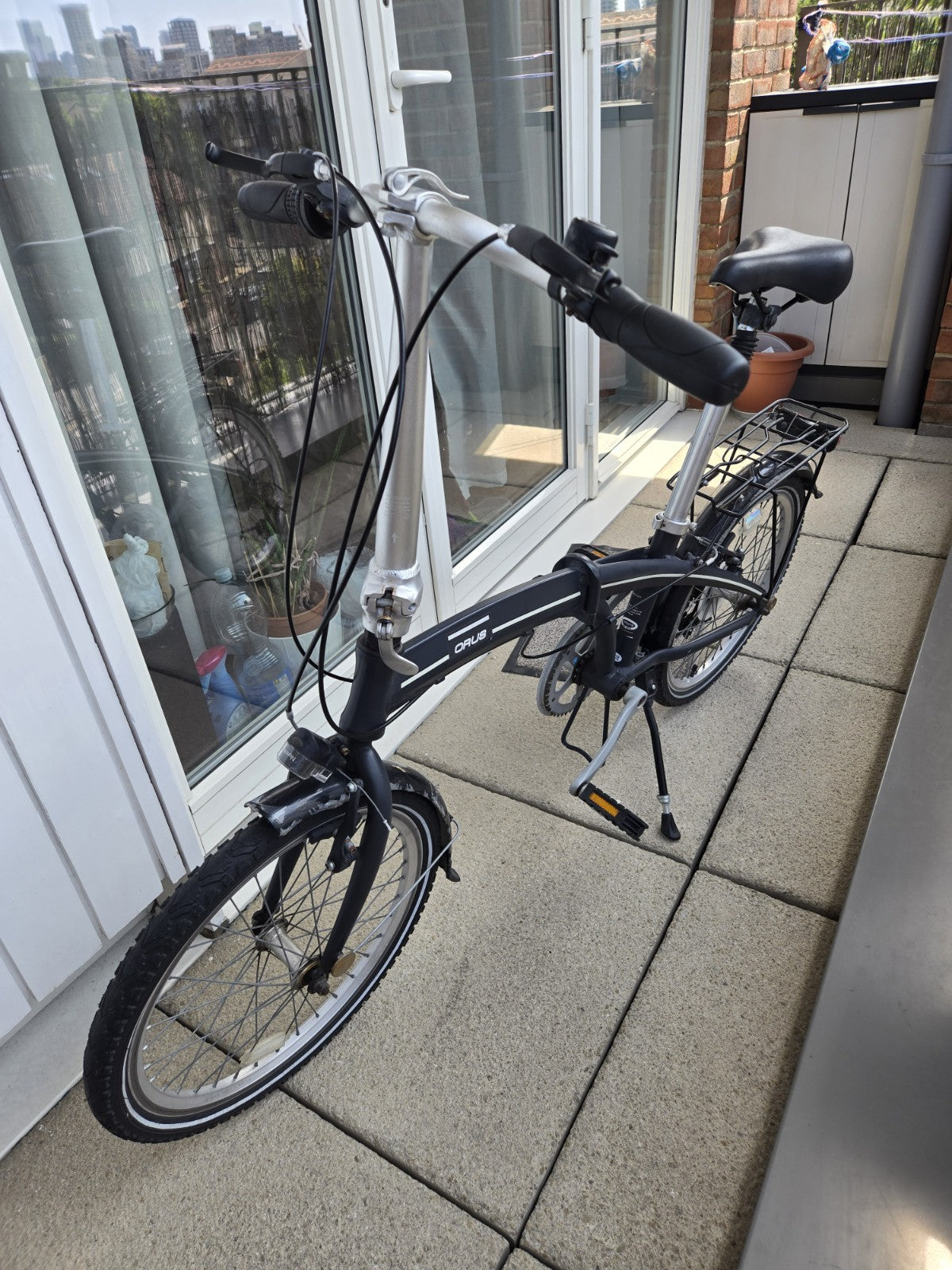 14kg Lightweight Alloy Folding City Commuting Bicycle - Black