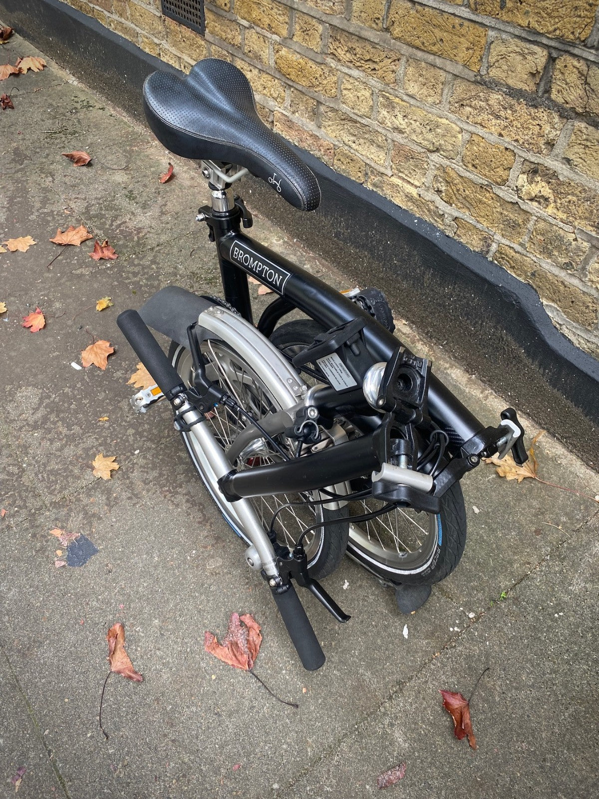 BROMPTON S2LX Folding Bike - Titanium and steel super light Black