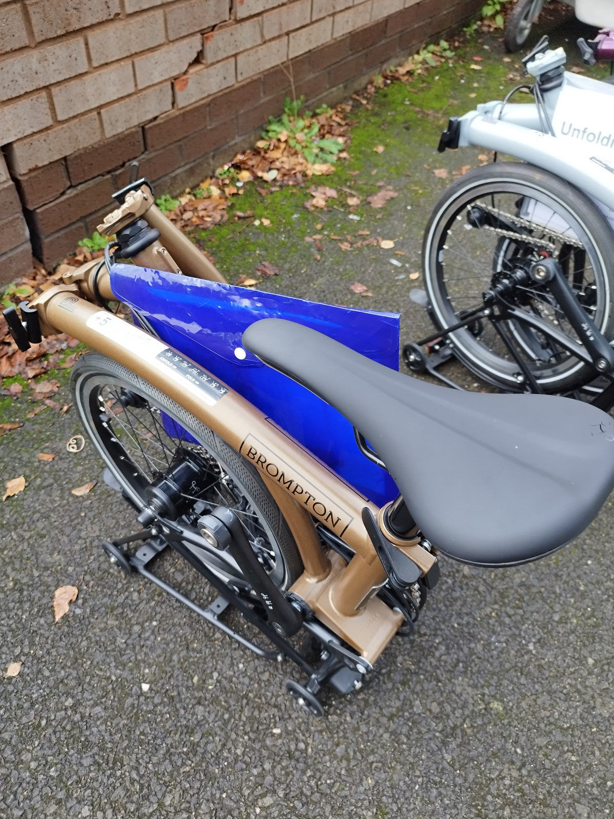 Brompton Folding Bike P Line M-type with Roller Frame 12 Speed Bronze Sky "NEW"