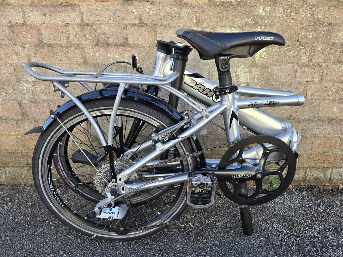 Dahon Helios Metro Vintage Folding Aluminium Push Bike Silver, Circa 1999