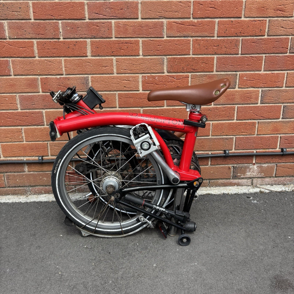 Brompton 2002 M6L Red 6 Speed BWR upgrade