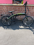 Carrera Crosscity E folding bike , 20'' wheels, black/green