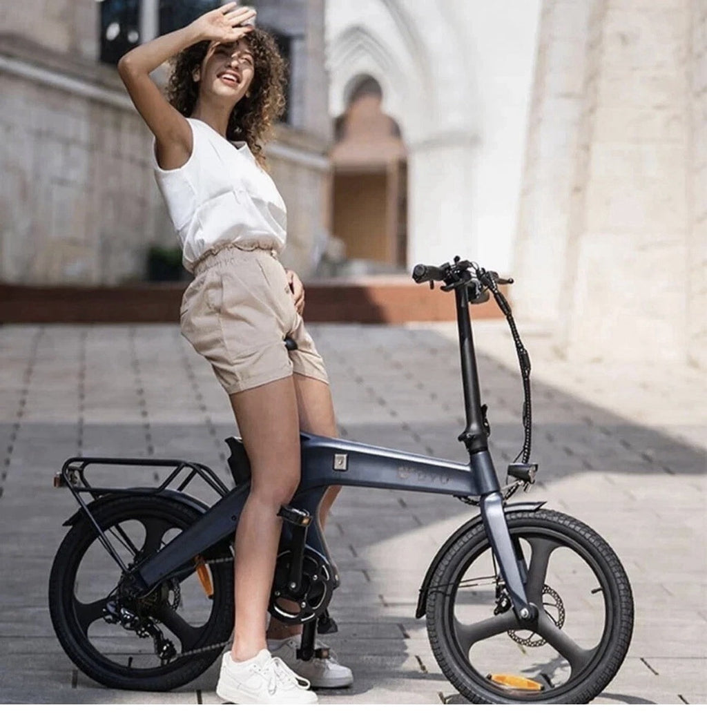 DYU 20” BIKE FOLDING SHIMANO 7s 36V10AHX250 MAGN ALLOY 22.5Kg CITY BIKE PAS