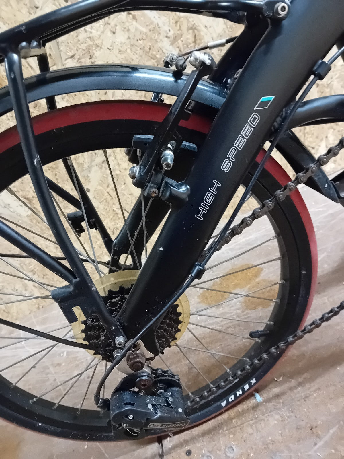 Ecosmo Aluminium Frame Two-Folding Bike  7-Speed VGC, Cost new £799
