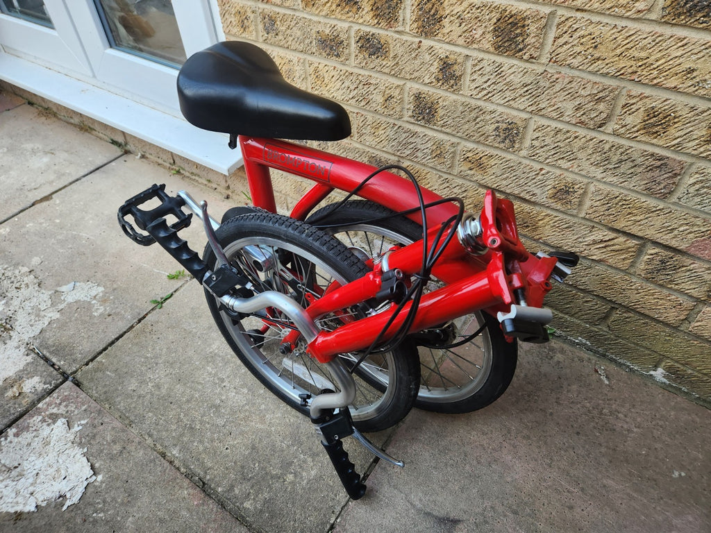 Vintage 2006 Brompton M3E Folding Bike - 3 Speed - Red - Classic M-Bars