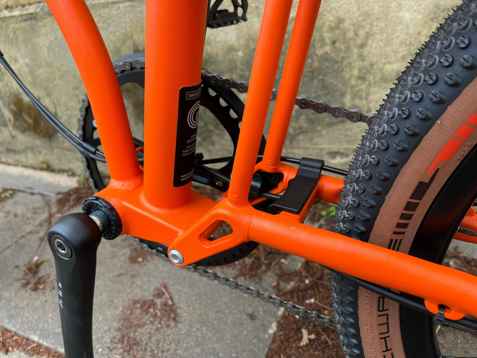 Brompton G Line Medium 8 speed Alfine Adventure Orange Gravel Folding Bike