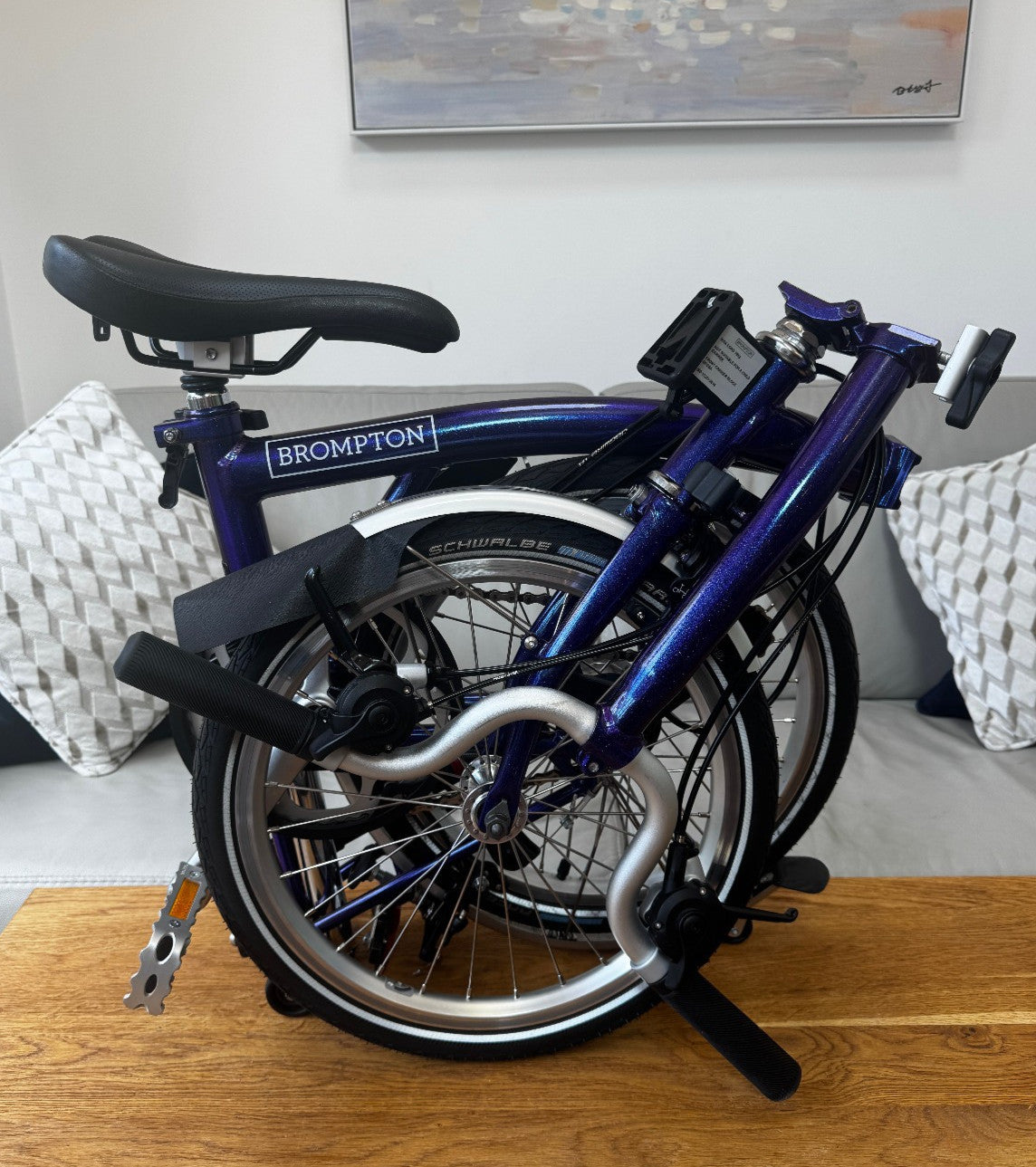 Brompton M6L Folding Bicycle - PURPLE METALLIC - 6 Speed - MINT