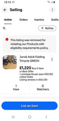 Jorvik Folding Tricycle
