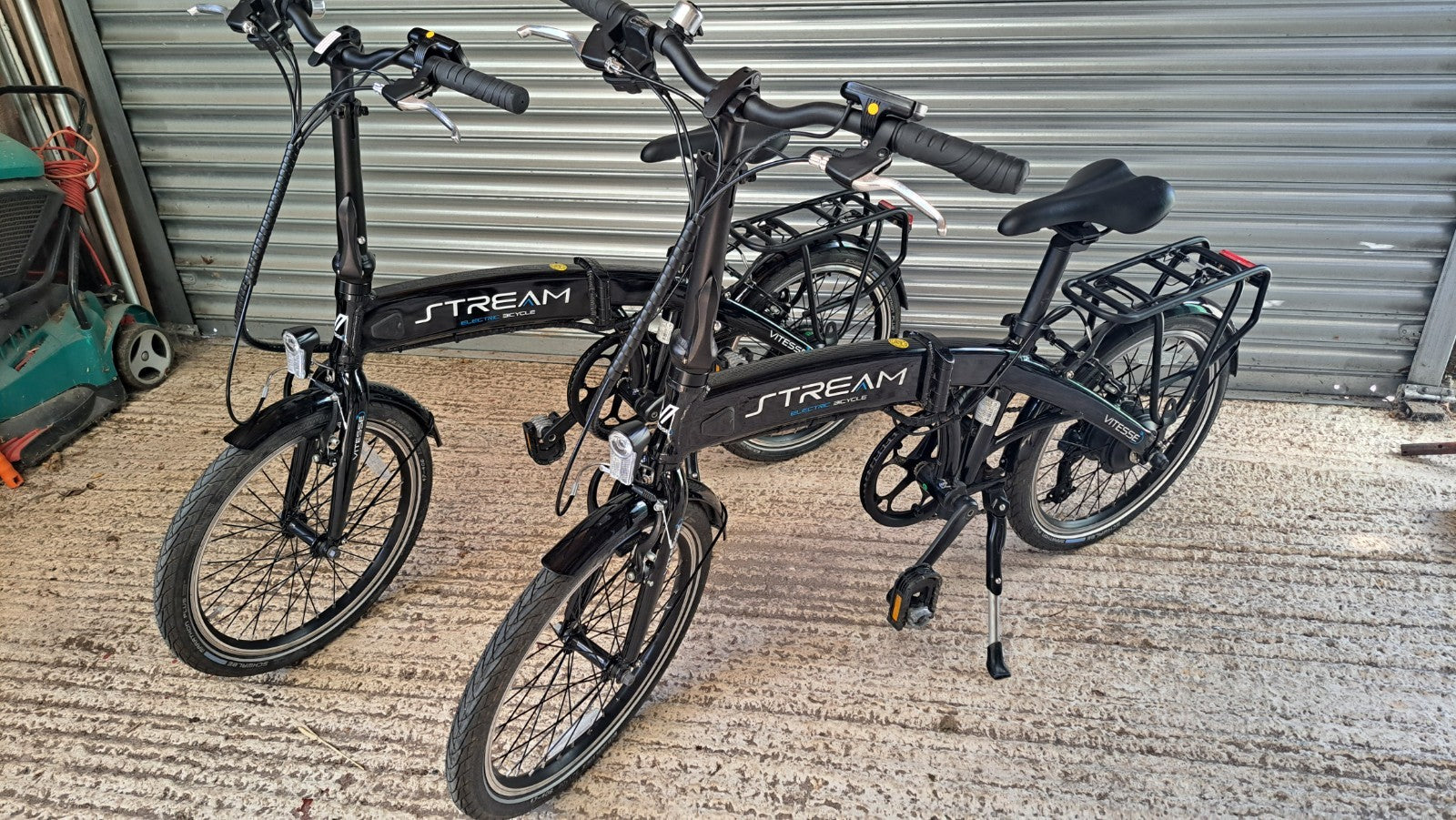 2 VIRTESSE Folding Bikes.20 Inch Wheels.Very Light Alloy Frames 20kg