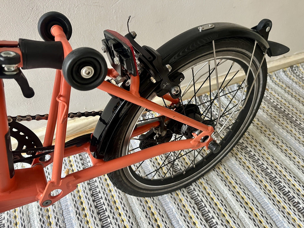Brompton Bike 6-Speed Explore 2023, Orange Low Handlebar