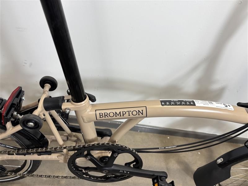 Brompton C Line 6 Speed 2024 Mid Handlebar Folding Bike - Dune Sand