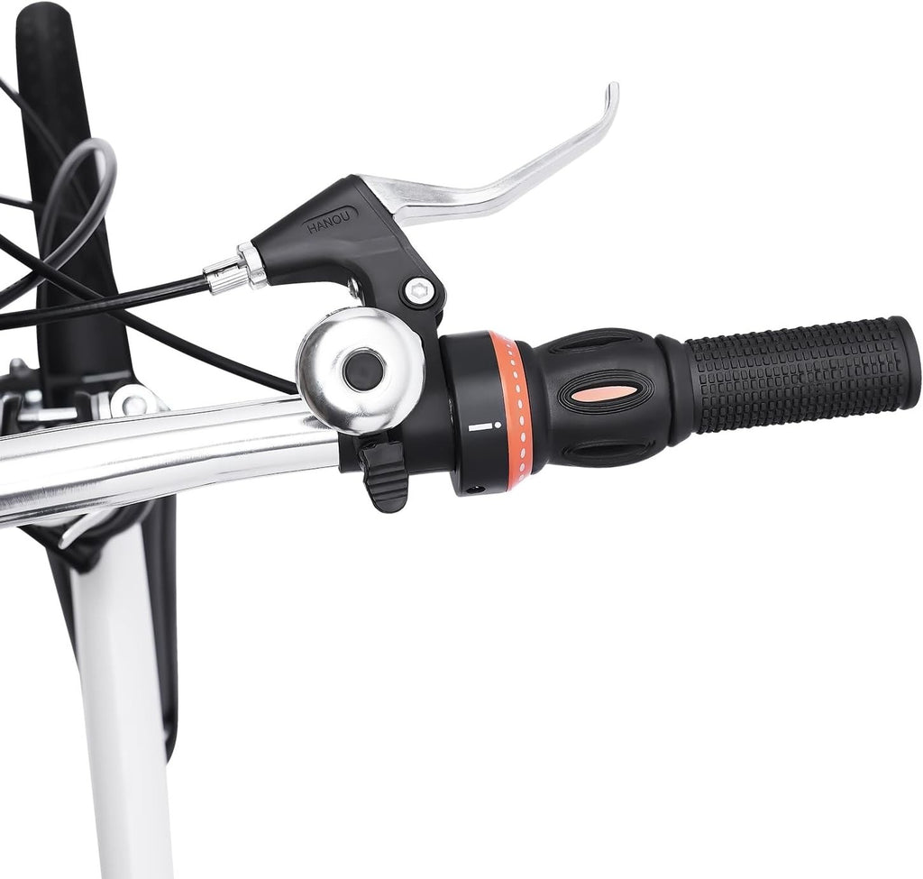 20" Folding Commuter Bike with 7-Speed Gears, Carbon Steel, Portable