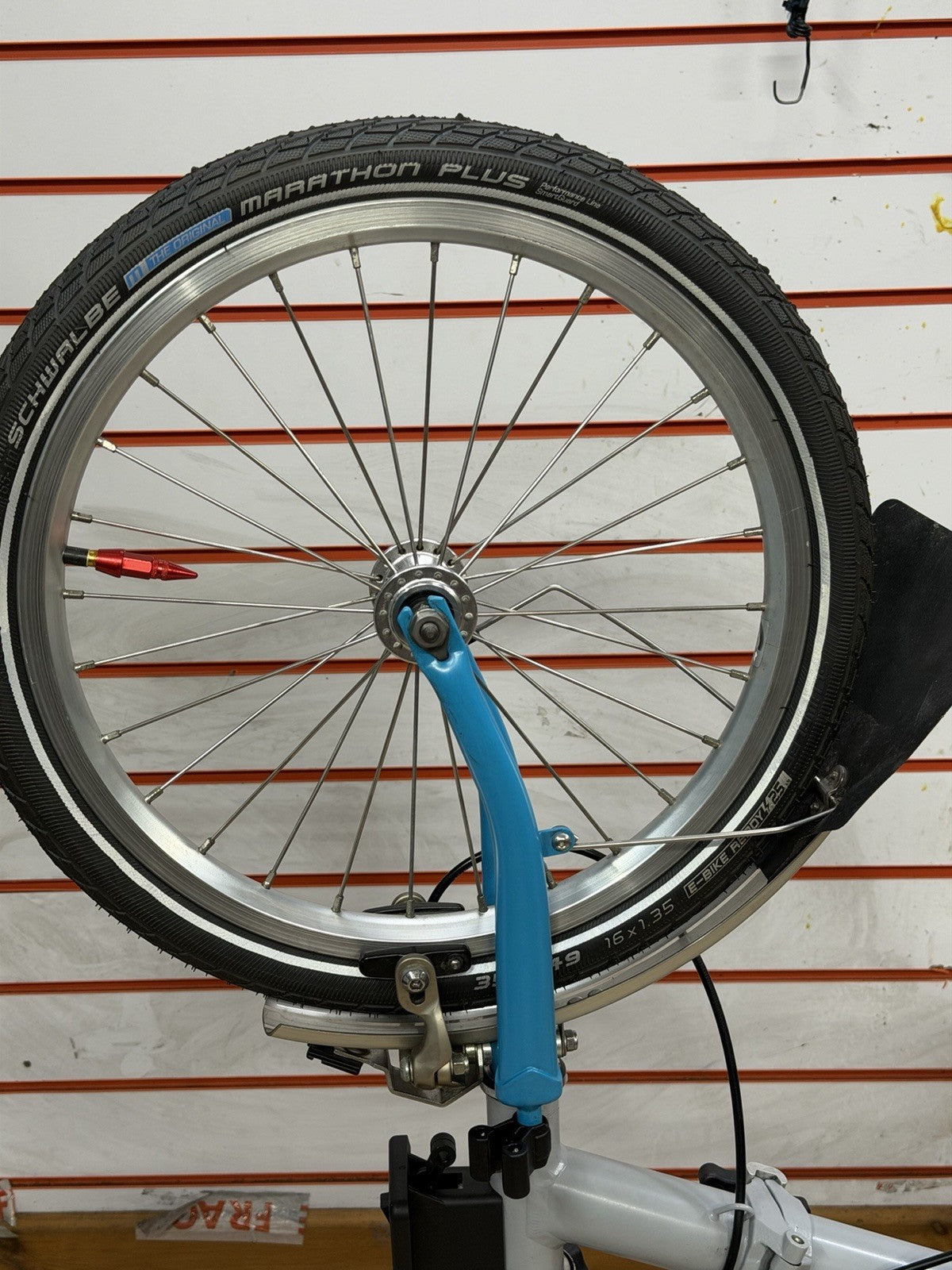 Brompton Folding Bike M6L Grey/Turquoise + Brompton Front Bag,excellent Con:
