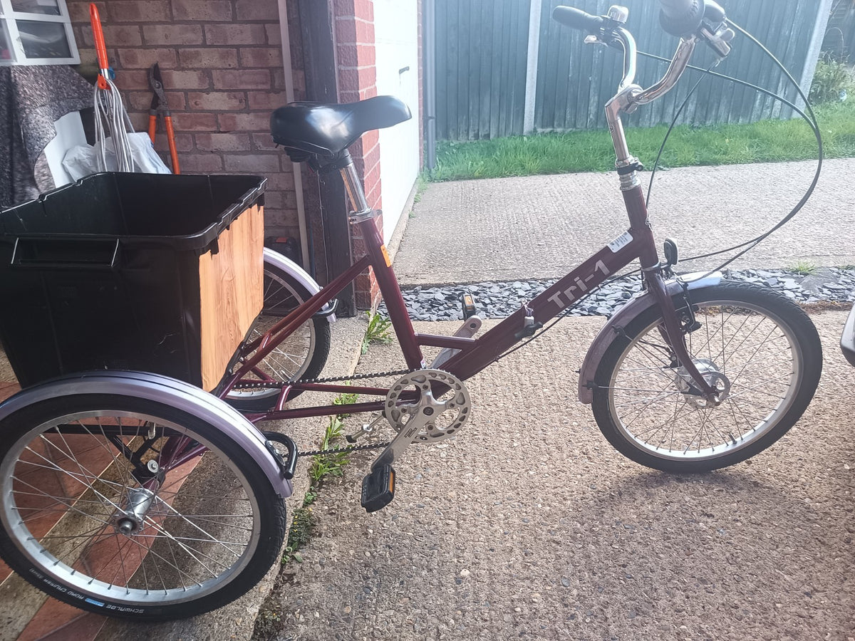 Pashley Tri-1 Tricycle Trike Folding 3-Wheel Bike Free Delivery Norwich