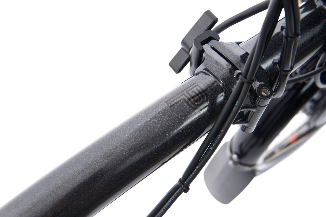Brompton P Line Electrc Urban 4S, Midnight Black Edition Mid Handlebar RRP £3800