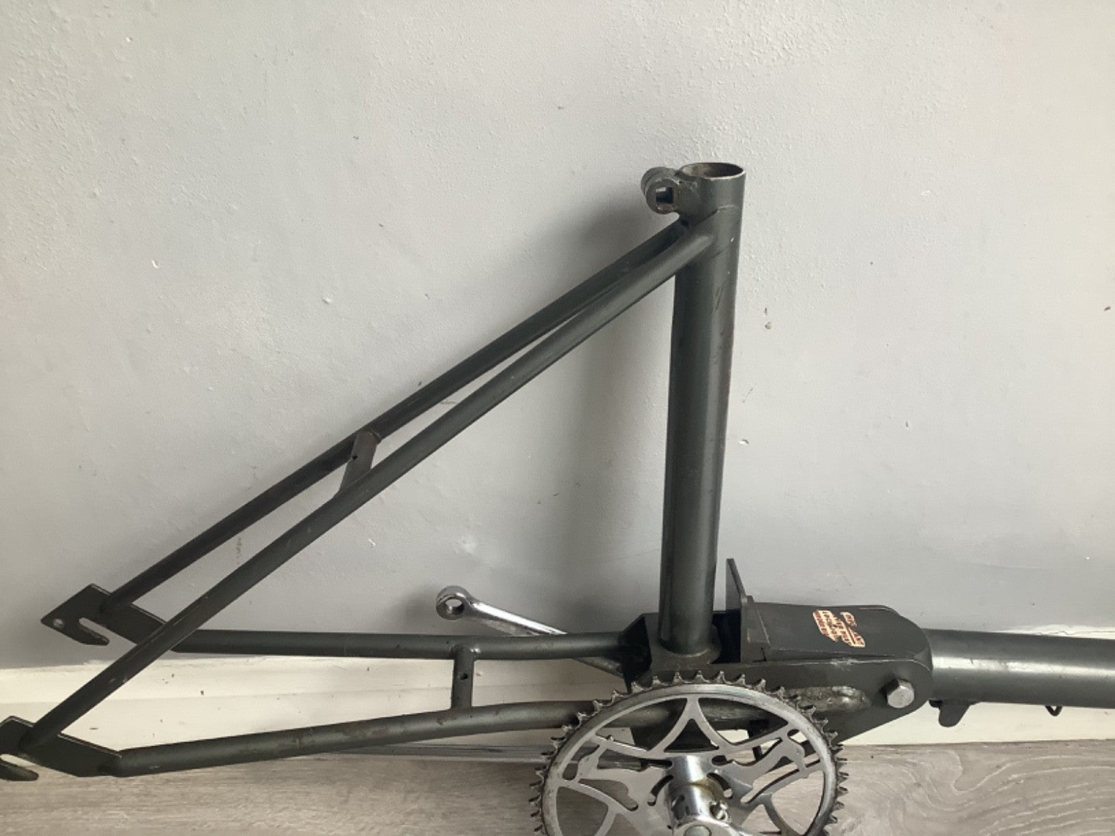 Rare grey 1966 rsw16 compact folding bike + crank + kickstand to restore project