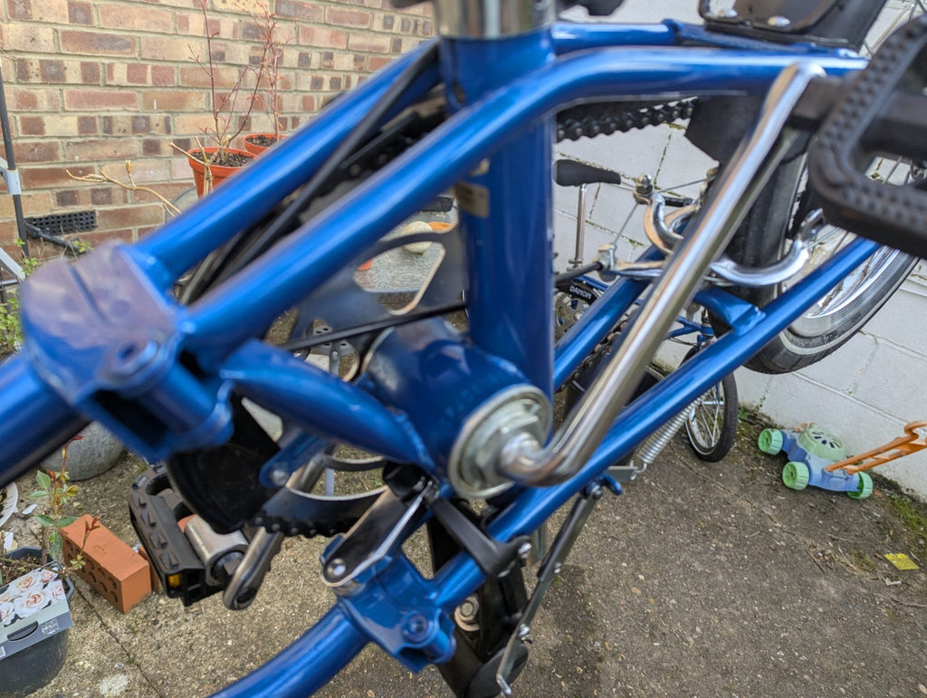 Vintage Dahon Classic III Folding Bike – 3-Speed Sturmey Archer (Blue)