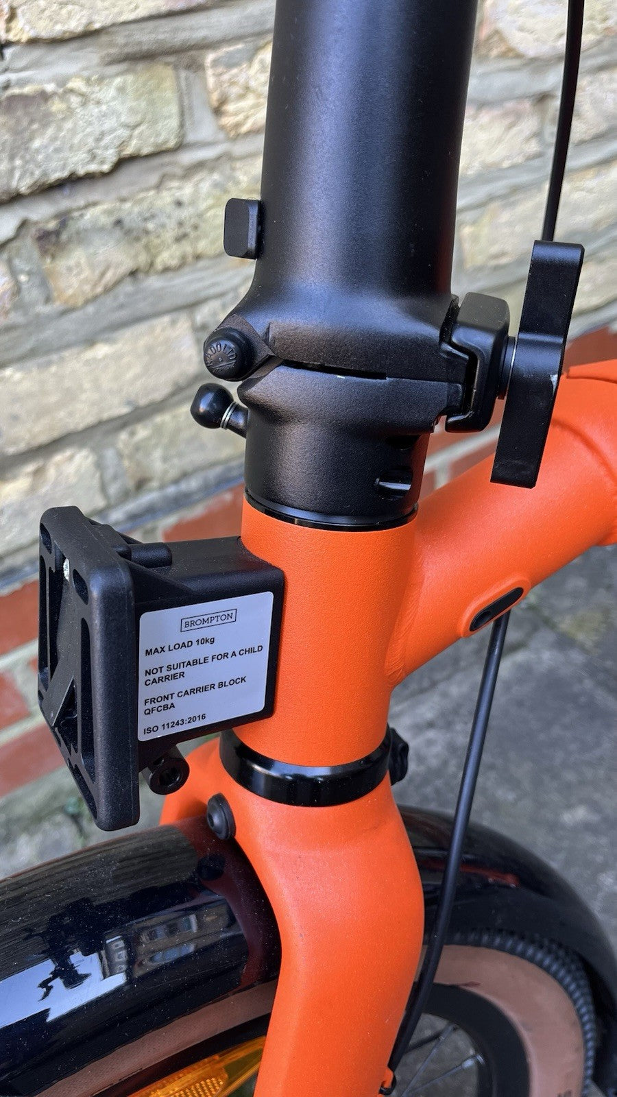 Brompton G Line 8-Speed Orange Folding Bike Brand New Never Used Large Handlebar