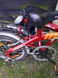 fRed fold up bike used condition