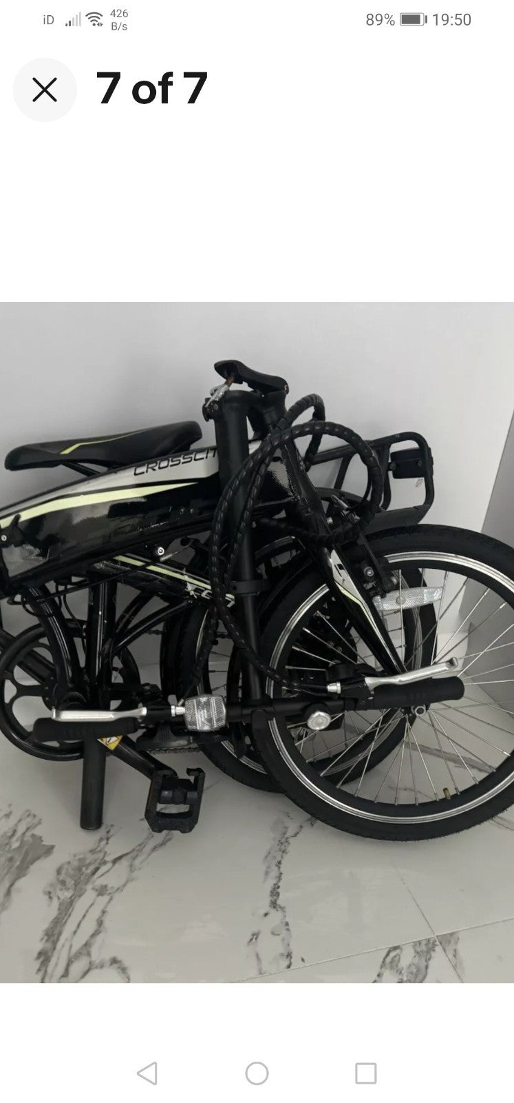 Carrera Cross City  Fully Folding, 20" Aluminium Wheels, USB