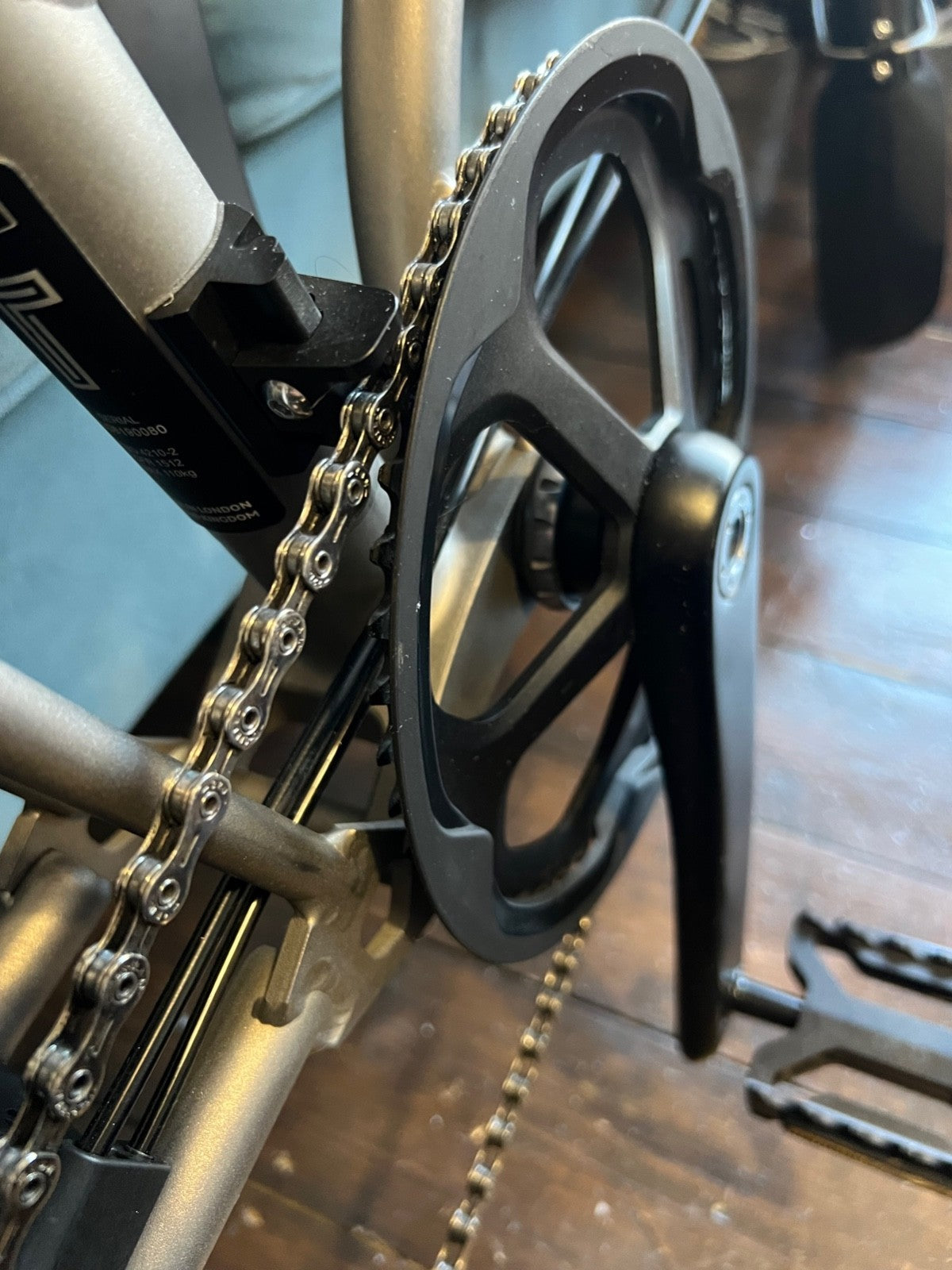 Brompton T-Line 4-Speed Titanium Folding Bike Medium rise