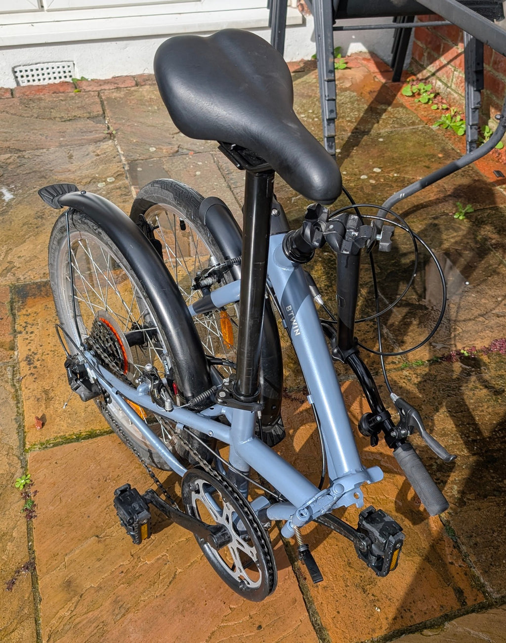 Btwin Folding Bike Fold 120 - Grey - Used Excellent condition 6 speed