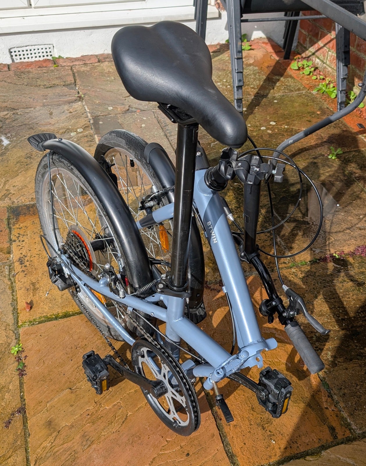 Btwin Folding Bike Fold 120 - Grey - Used Excellent condition 6 speed