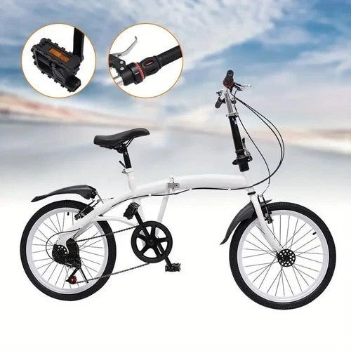 20" Folding Bike Adults Bicycle Lightweight Alloy Bicycle Folding City Bike UK