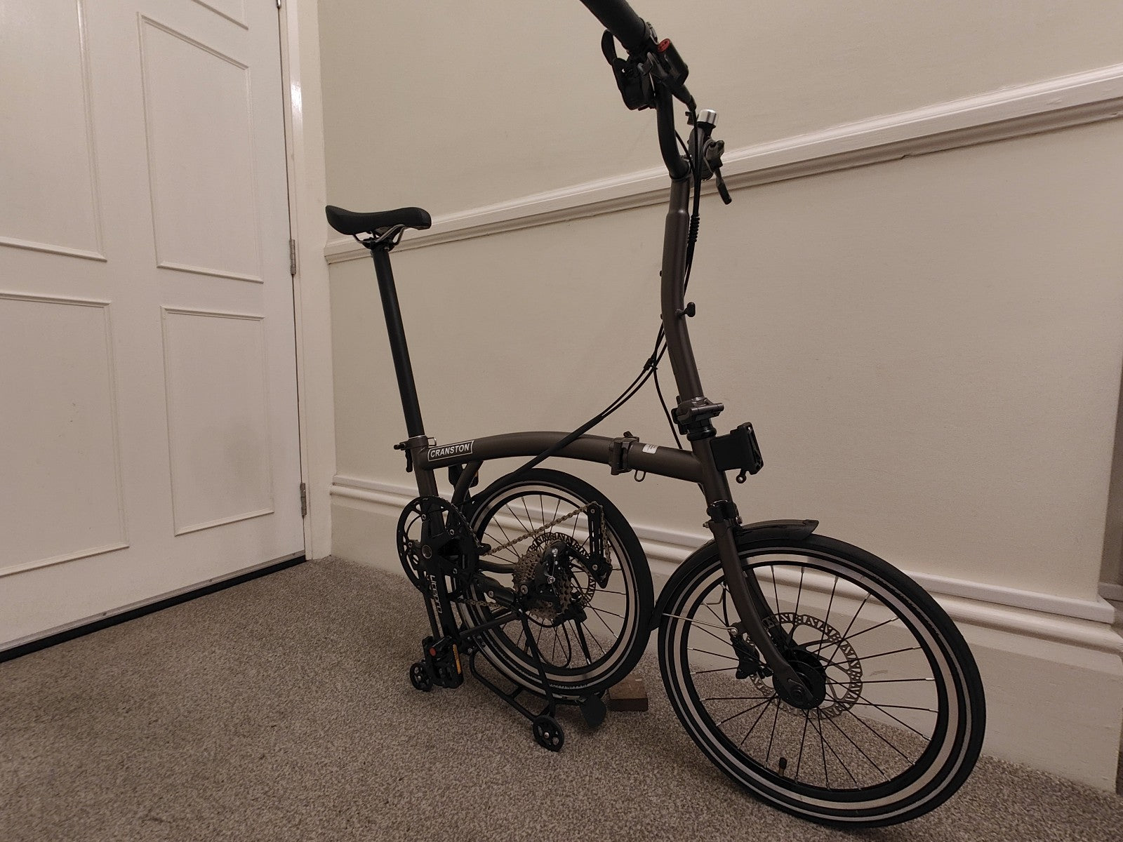 Cranston D9 Brompton‑style Folding Bike 9‑Speed Shimano Hydraulic Disc 16"
