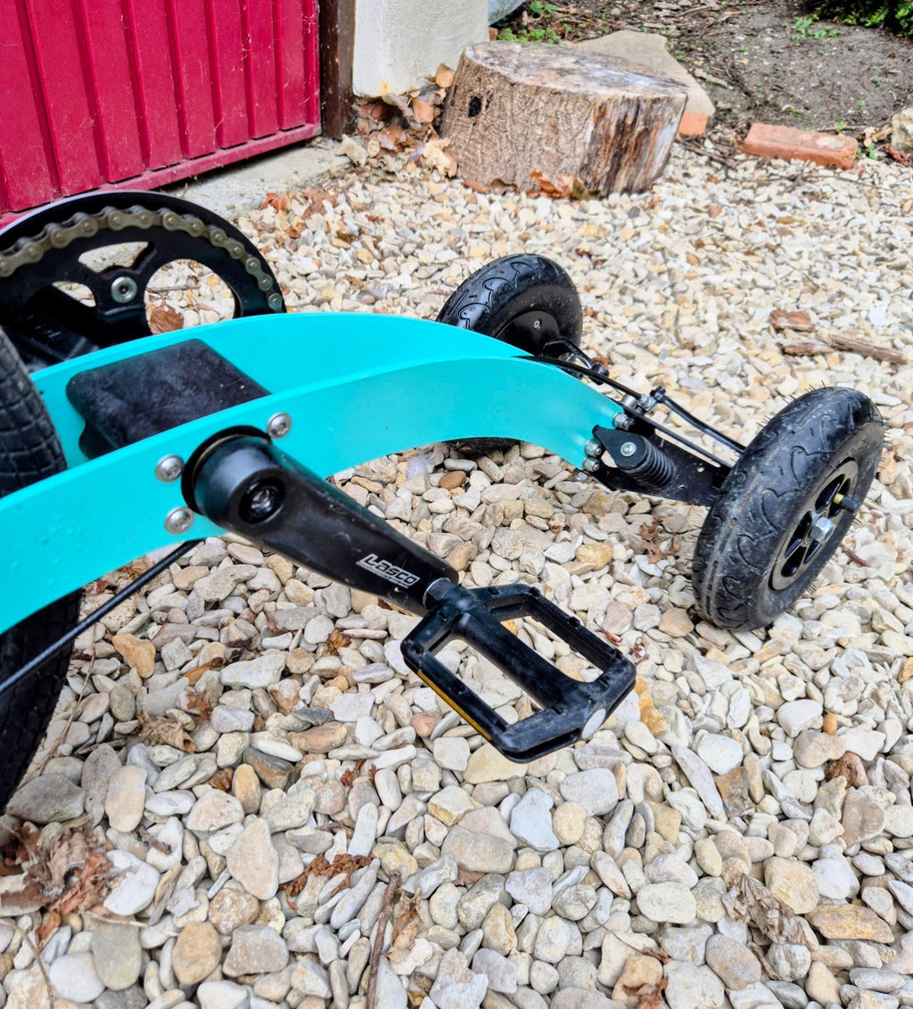 half bike stand-up pedal powered folding trike