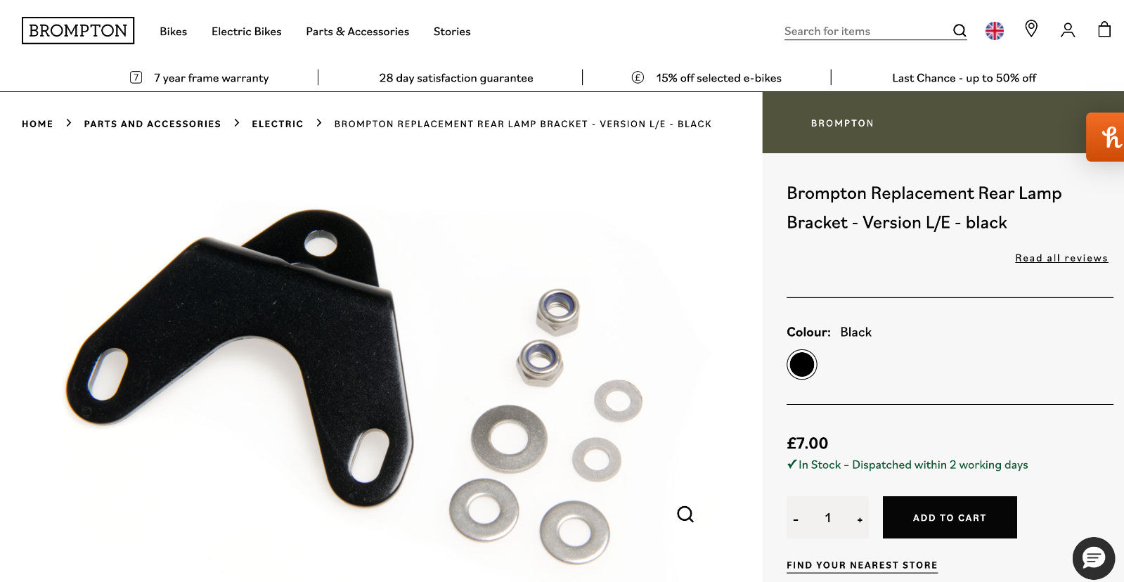 Brompton T line C line A line Stem Bolt Chain Guard Headset Rear Lamp Bracket