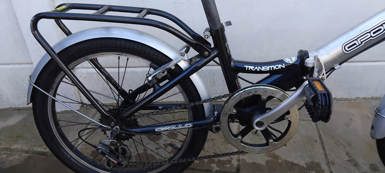 Folding Bike Apollo Transit 20”wheels Aluminium Frame 6 Gears Revoshift