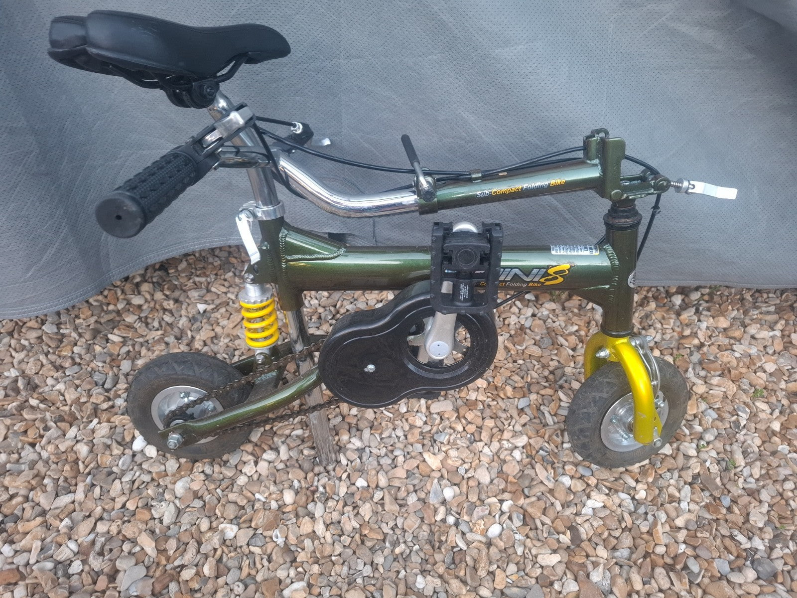 Kent Kini 8 Sub Compact folding bike Green Small Folding Cycle