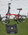1999 Brompton T5 5-Speed Folding Bicycle – Red/Black (Original Setup)
