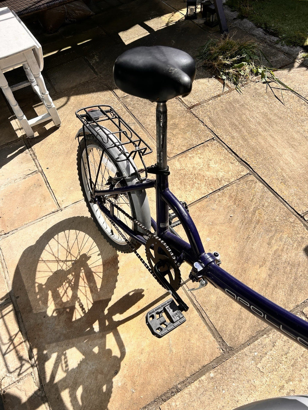 Apollo Tuck 20'' Lightweight Folding Bike Single Speed Blue
