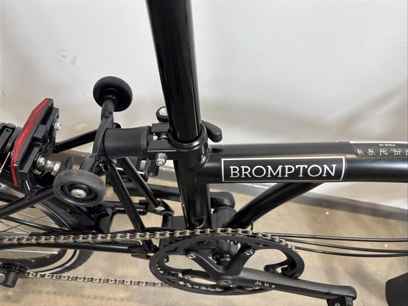 Brompton C Line 6 Speed 2024 Low Handlebar Folding Bike - Matt Black